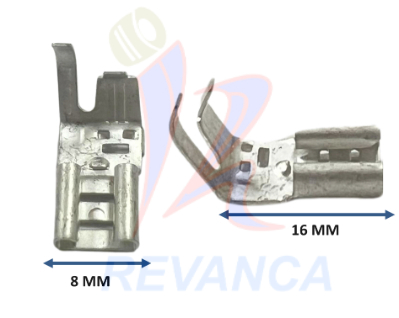 TERMINAL DE BANDERA PARA COMPRESOR EN ESTAÑO (100 PCS X EMPAQUE)