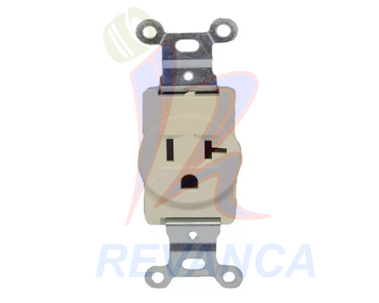 TOMA SENCILLO TANIA ALTA CALIDAD 220V/20A (KOB-96 - UL)