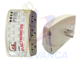 PROTECTOR EQUIPOS ELECTRONICOS 3 TOMAS - 110V MAXWELL (V008-120)