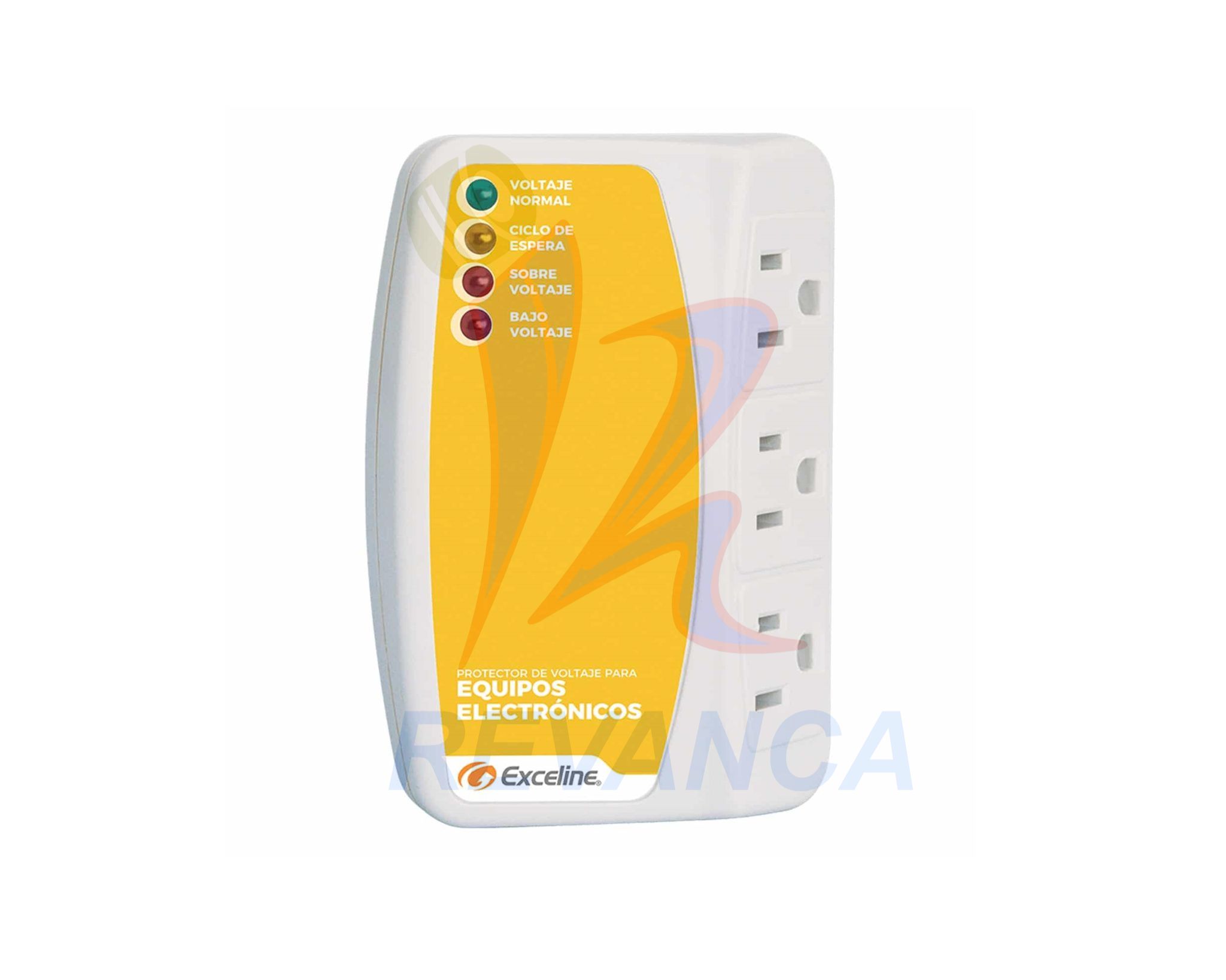 PROTECTOR P/EQUIPOS ELECTRONICOS 3 TOMAS 120V EXCELINE