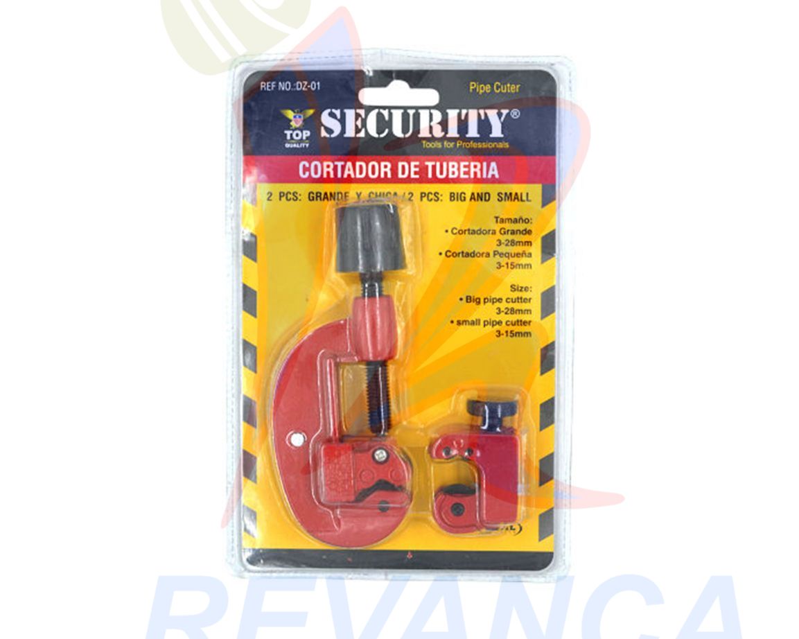 KIT DE CORTADOR DE TUBERIA PEQUE?O Y GRANDE SECURITY