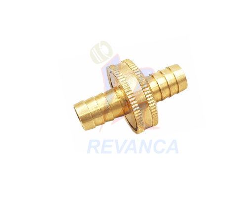 PICO DE BRONCE DOBLE PARA MANGUERA DE AGUA ENTRADA 1/2 - SALIDA 3/4