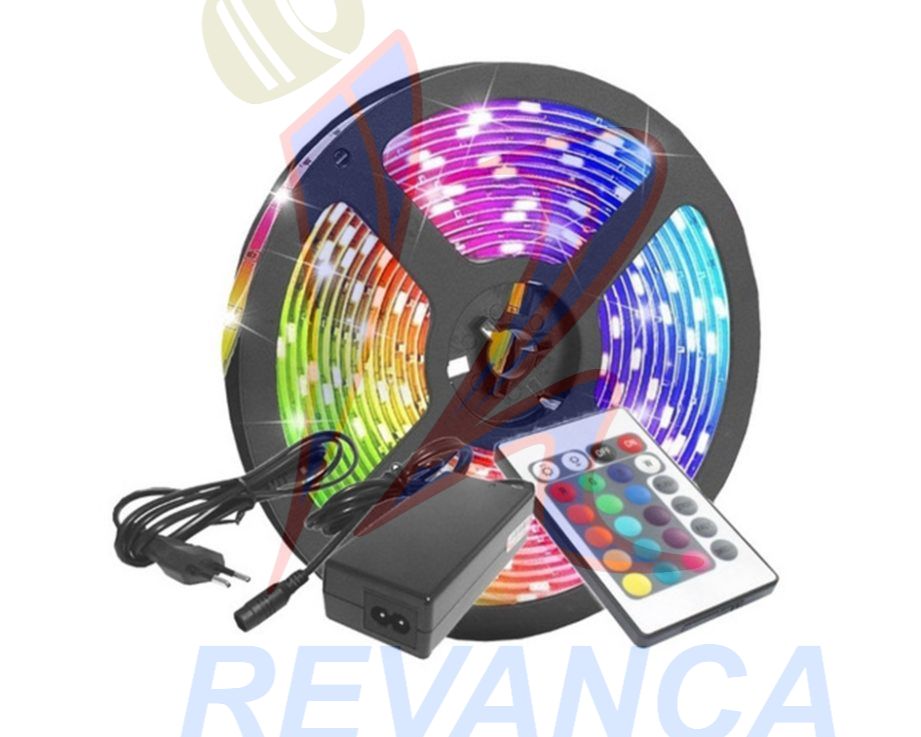 CINTA LED DE COLORES DE 5 METROS CON CONTROL REMOTO