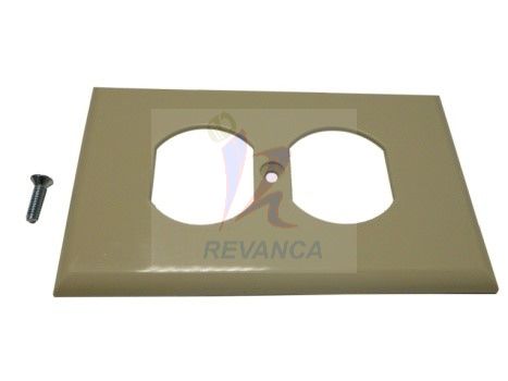 TAPA PARA TOMA DOBLE PLASTICA MARFIL 4 X 2 - Vista 0