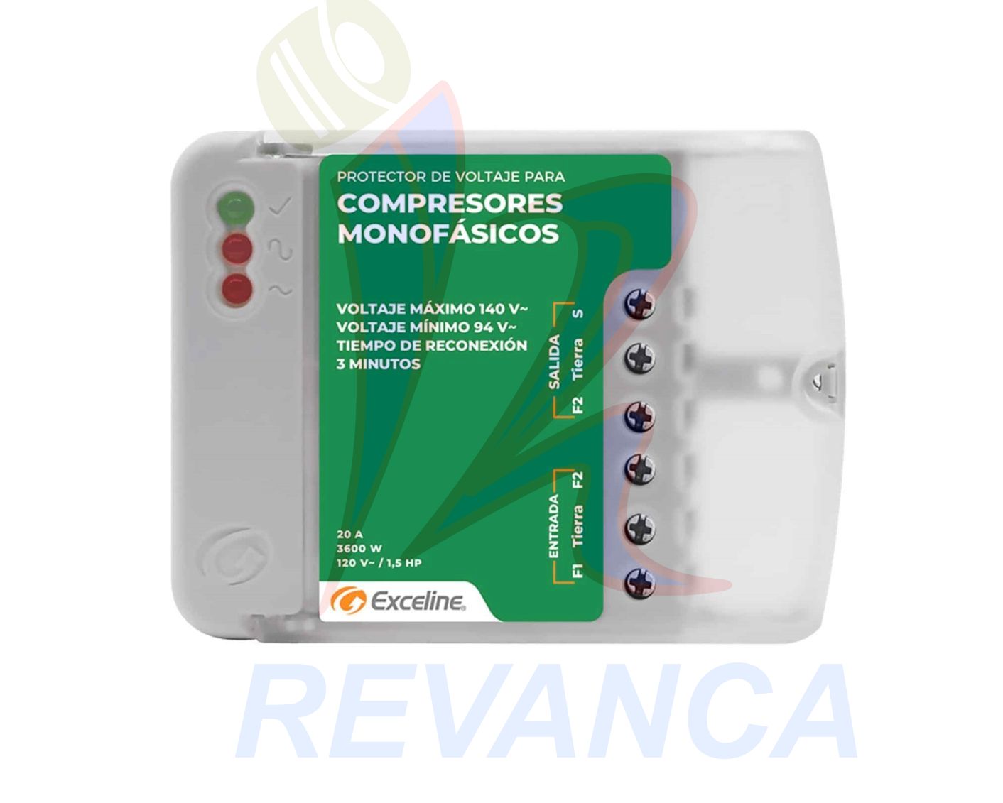 PROTECTOR EXCELINE ALTO VOLT. COMPRESORES MONOFASICO - 120V