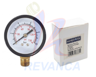 RELOJ MANOMETRO PARA HIDRONEUMATICO 10 BAR (150 PSI)