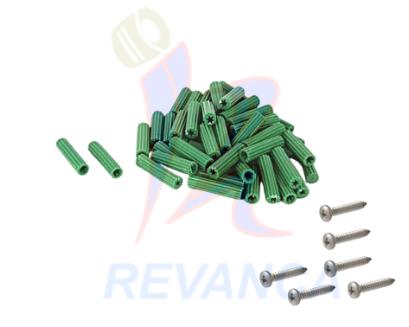 RAMPLUG ANCLAJE VERDE 8X1 (INCLUYE TORNILLO) (PAQUETEX25 PCS)