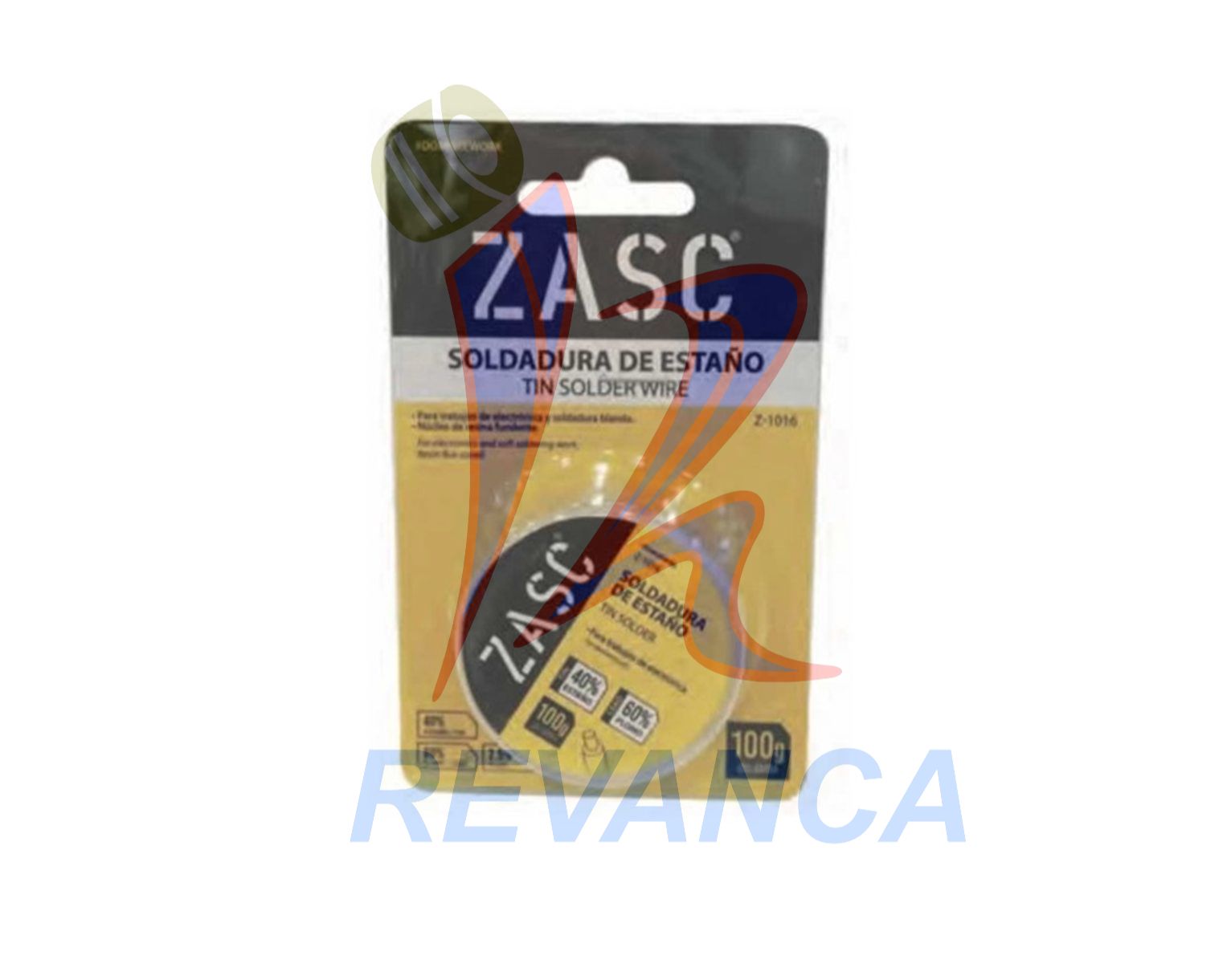 ESTAÑO 0.80MM MEGAPRO/ZASC 100GR (23 METROS) 40/70