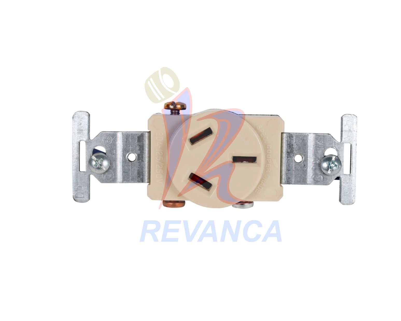 TOMA CORRIENTE 125V/250V 20A PATA DE GALLINA