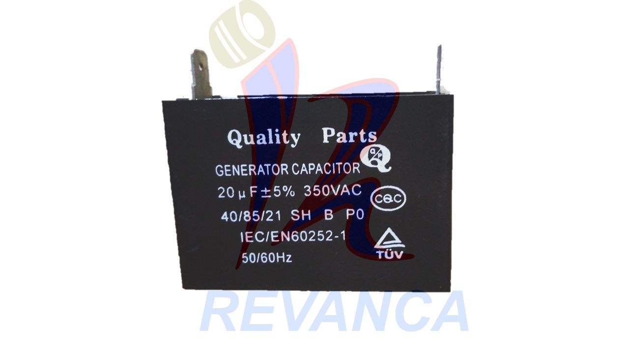CAPACITOR 20MF/350V PORTONES/PLANTAS ELECTRICAS/OTROS