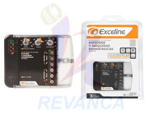 PROTECTOR EXCELINE PARA MOTORES Y MAQUINAS MONOFASICAS - 220V