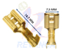 TERMINAL HEMBRA 621 LATON AMARILLO TH140 (CABLE 16-14)(PAQUETE X 100PCS)