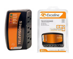 PROTECTOR EXCELINE DE TELEVISOR GRAN FORMATO 3 TOMAS P/EQUIPOS ELECTRONICOS
