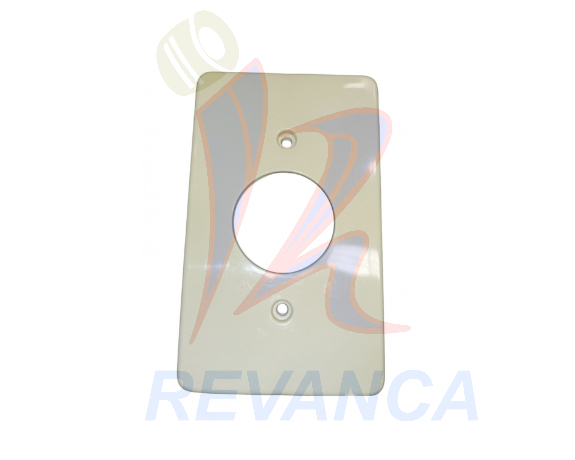 TAPA PARA TOMA SENCILLA PLASTICA BLANCA 4X2 - Vista 0