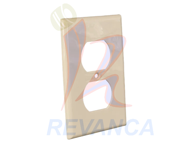 TAPA PARA TOMA SENCILLA PLASTICA MARFIL 4X2 - Vista 0