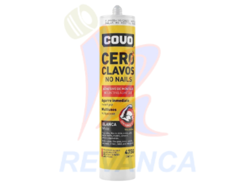 PEGA MULTIUSO EXTRA FUERTE CERO CLAVOS COVO 475G/300ML - Vista 0
