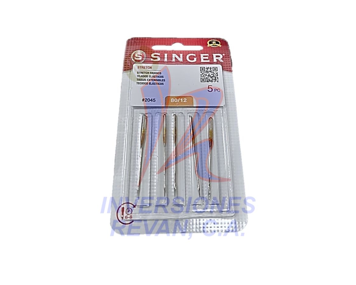 AGUJA PUNTA DE BOLA #12 (2045/80/12) 5PCS X BLISTER STRETCH