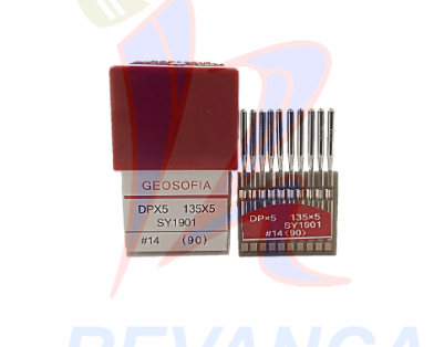 AGUJA MAQUINA DE COSER INDUSTRIAL #14 135X5-90/DPX5/SY1901 GEOSOFIA (100 PCS)