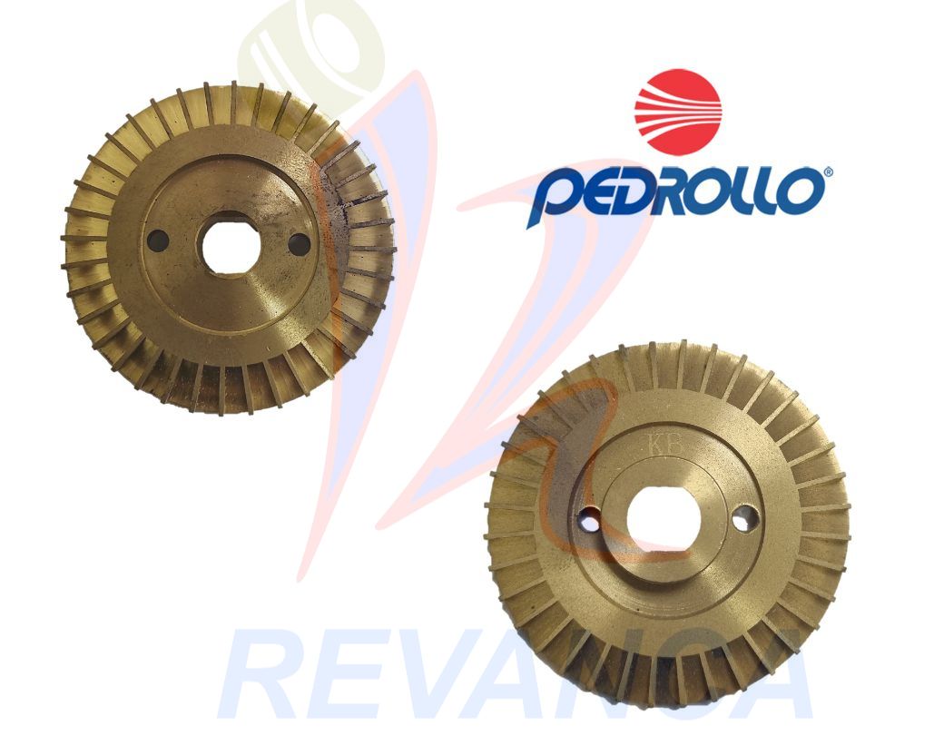 IMPELE DE BOMBA DE AGUA PEDROLLO 105GR (DOBLE MEDIA LUNA) (VERDE)