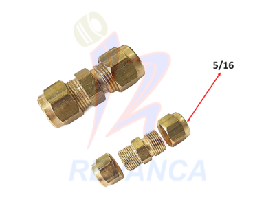 "UNION DE COMPRESION ARMADA 5/16" X 5/16"