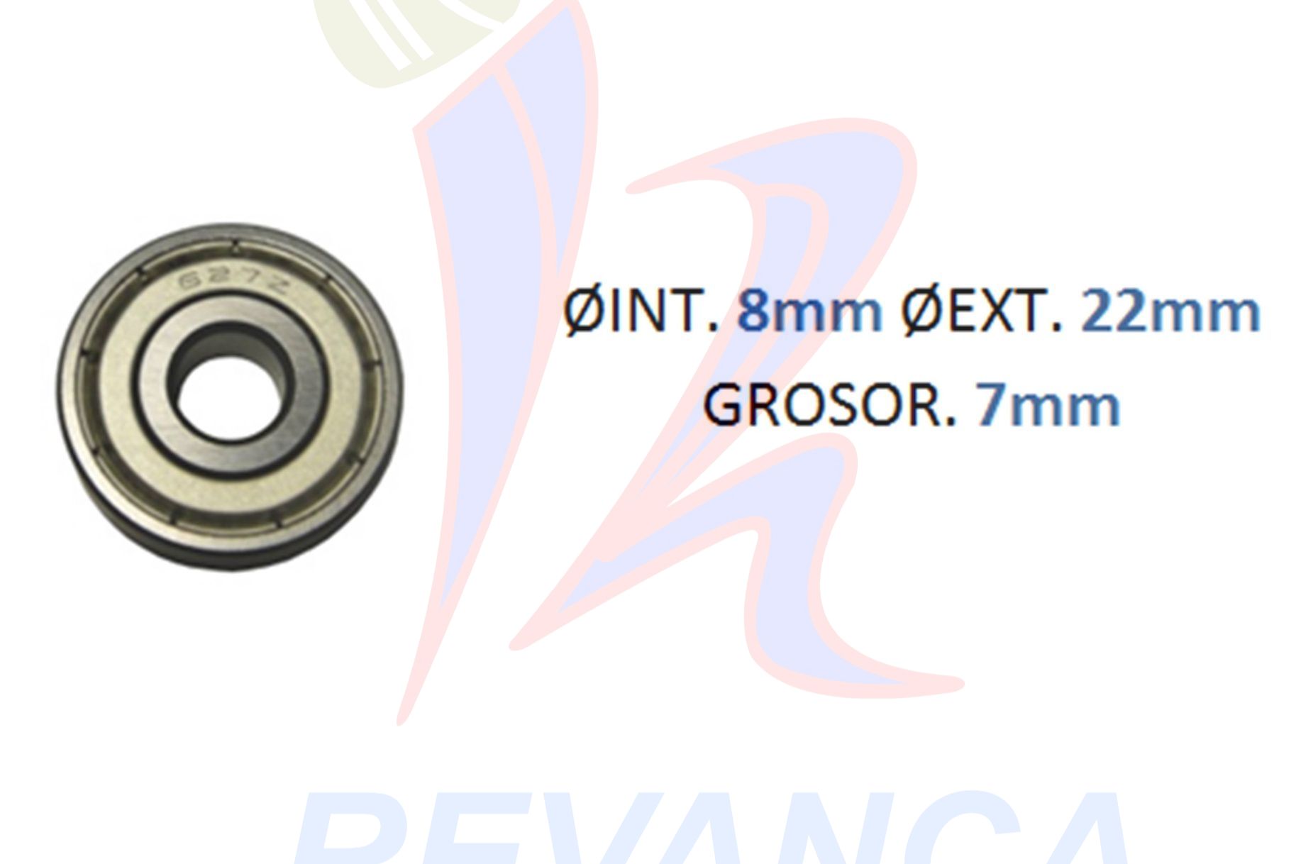 ROLINERA 608 ZZ (SELLO METALICO) ISYN