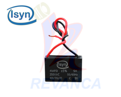 CAPACITOR P/VENTILADOR - 4MF/250V - Vista 1