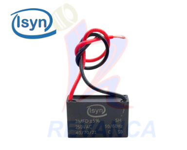 CAPACITOR P/VENTILADOR - 3MF/250V