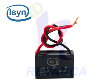 CAPACITOR P/VENTILADOR - 5MF/250V