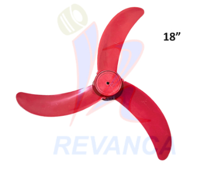 ASPA VENT. BUMERAN ROJA 18 PULG NACIONAL 1810 (MEDIA LUNA)