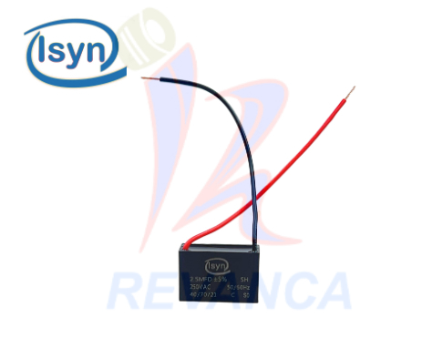 CAPACITOR P/VENTILADOR - 2.5MF/250V