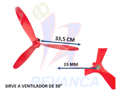 ASPA VENTILADOR INDUSTRIAL 30 PULGADAS (33.5CM)